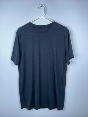 Outlier NYC Merino Wool Blend T Shirt Black Sportweight Merino Cut One T Shirt